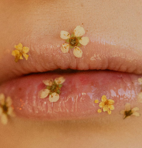 storytelling makeup flower project flowers on lips